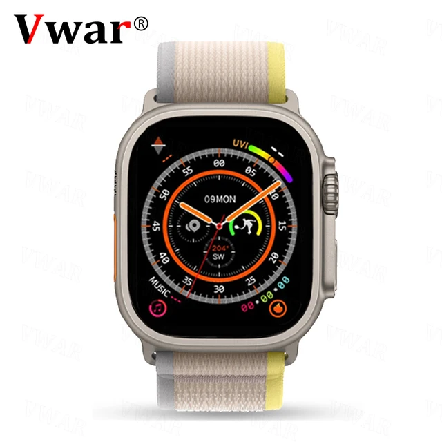 2023 NEW VWAR H11 Ultra Plus Smart Watch 49mm GPS NFC Smartwatch Men Titanium Alloy Compass Sport Fitness Watch for Android IOS 1