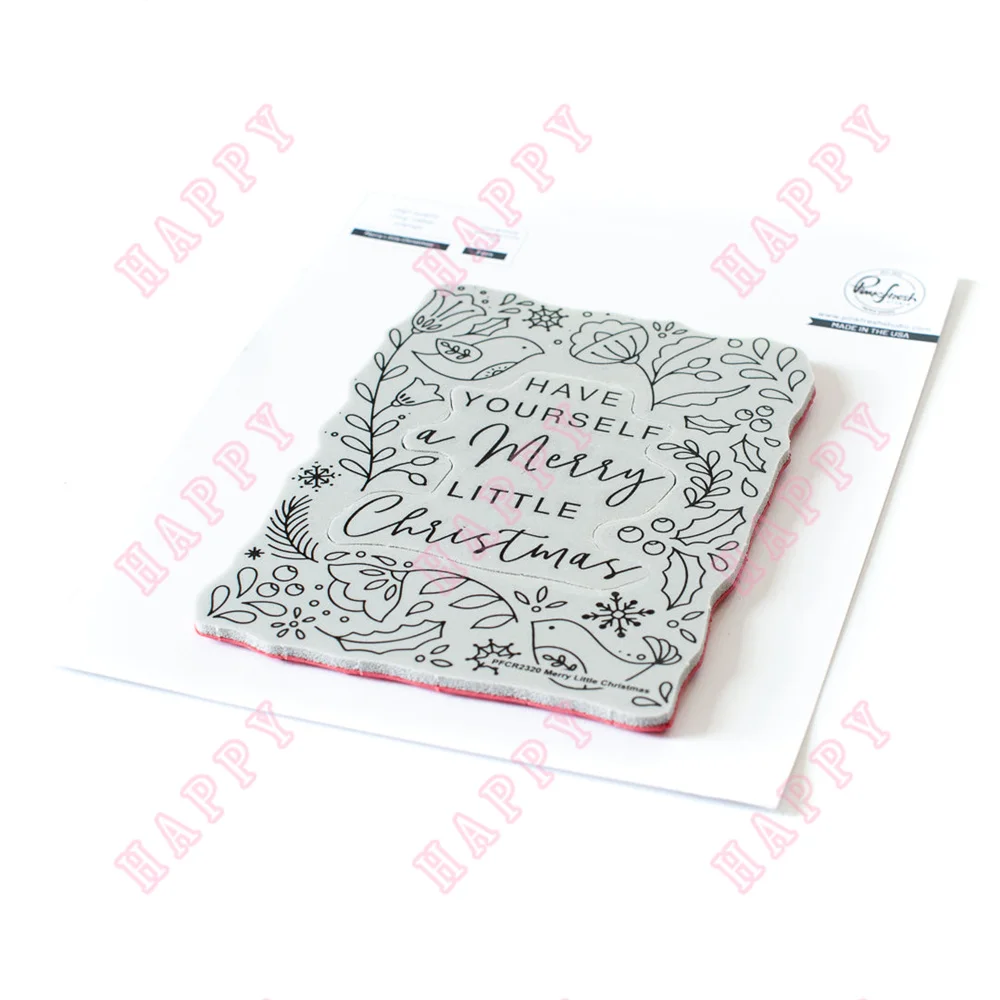 

2022 New Merry Little Christmas Cut Silicone Stamps Diy Scrapbooking Diary Embossing Template Paper Album Decoration Cards Mold