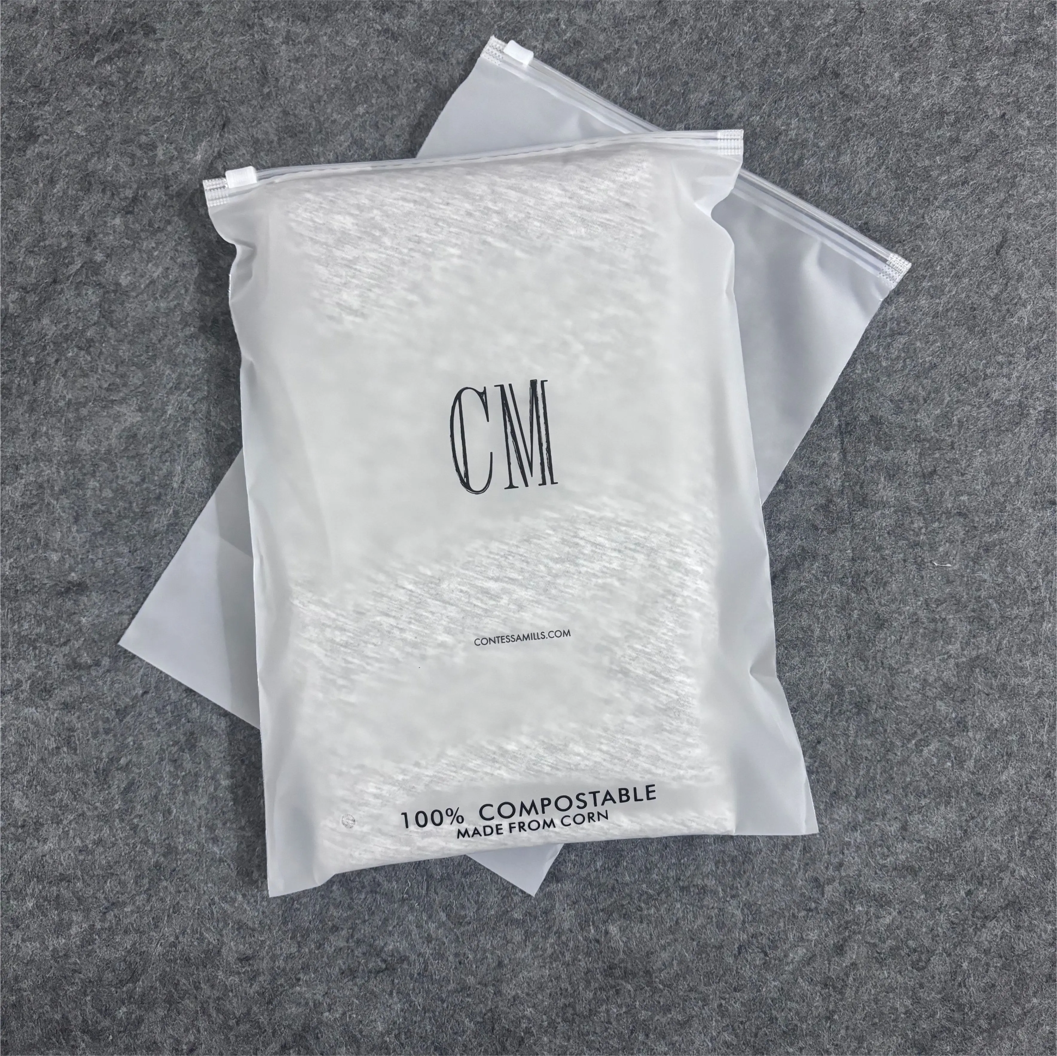 Сумка на молнии из матового ПВХ с логотипом заказ упаковочные сумки для