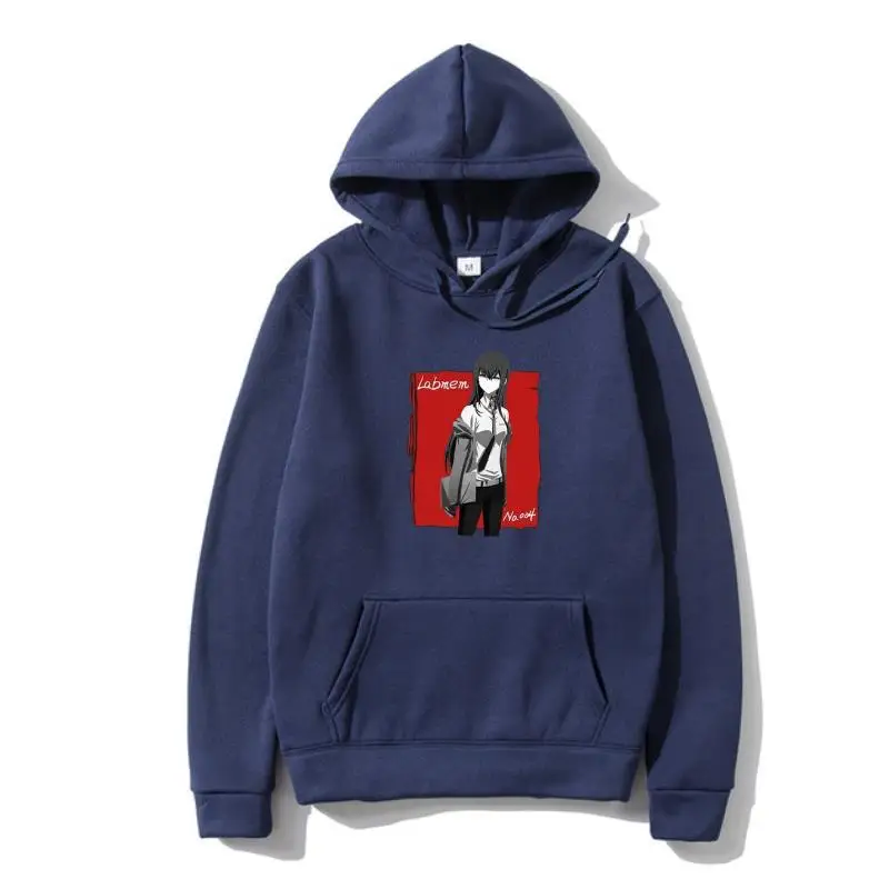 

High Quality Casual Printing Outwear Men Women WoMen Women New Steins Gate Makise Kurisu Hoody Short Sleeves Casual Outwear P