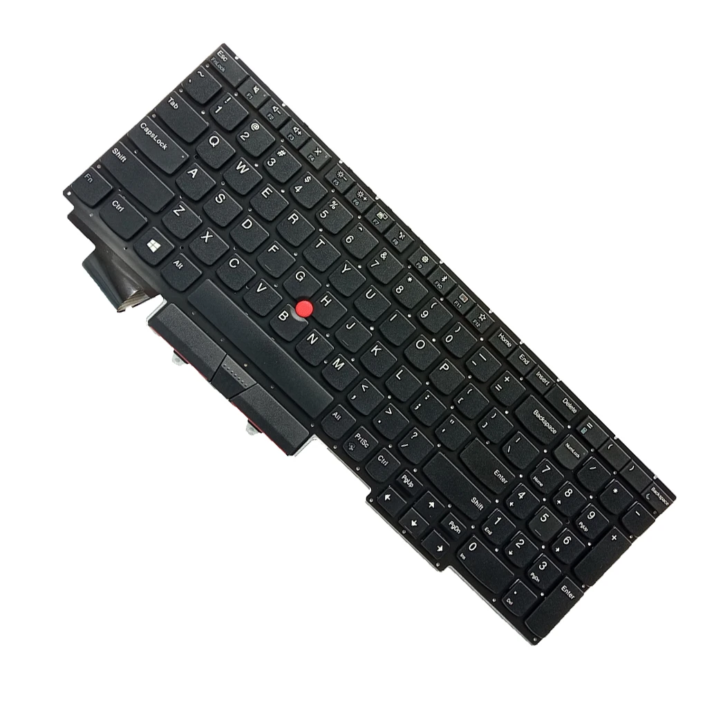 

Keyboards Fluent Typing Mute PC Input Apparatus Pointer Accessories Keypads Replacement for Thinkpad E15 GEN 1 Notebook