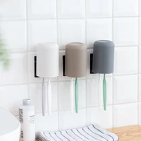 bathroom tumblers mouthwash cup toilet toothbrush cup home travel simple solid color couple tooth holder cup plastic wash cup