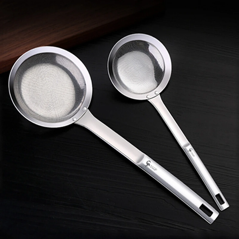 

Stainless Steel Mesh Skimmer Vegetable Residue Oil Mesh Colander Strainer Soup Pot Small Colander Kitchen Tools