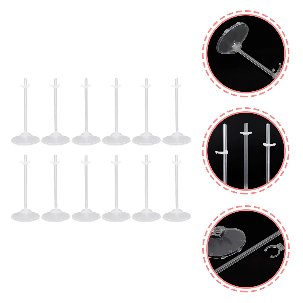 

20 Pcs Waist Bracket Model Support Holder Plastic Display Stands Baby Abs Clear