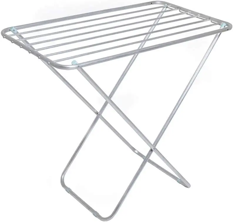 

Floor Stick Slim Aluminium Clothes Drying Rack Foldable Large Drying Hanger for Indoor and Outdoor Use
