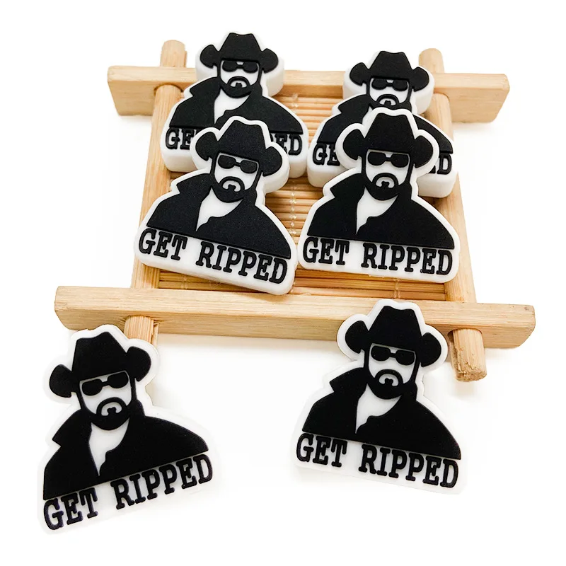 

10pcs New Focal Cartoon Silicone Beads Food Grade Silicone Teether Beads Baby Chew Toy DIY Pacifier Chain Jewelry Accessories