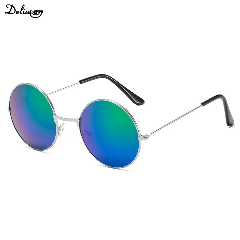 Модные круглые солнцезащитные очки в стиле ретро декоративные для свадьбы