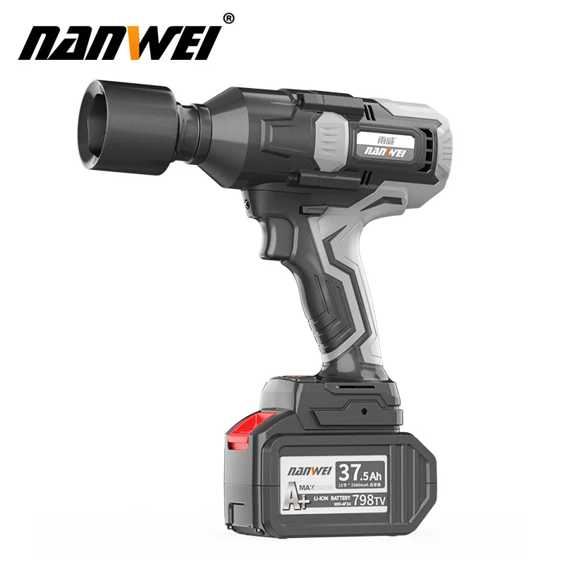 

NANWEI 600N Easy Removal Of Car Tires Industrial Brushless Lithium Wrench Super Torque Cordless Electric Wrench