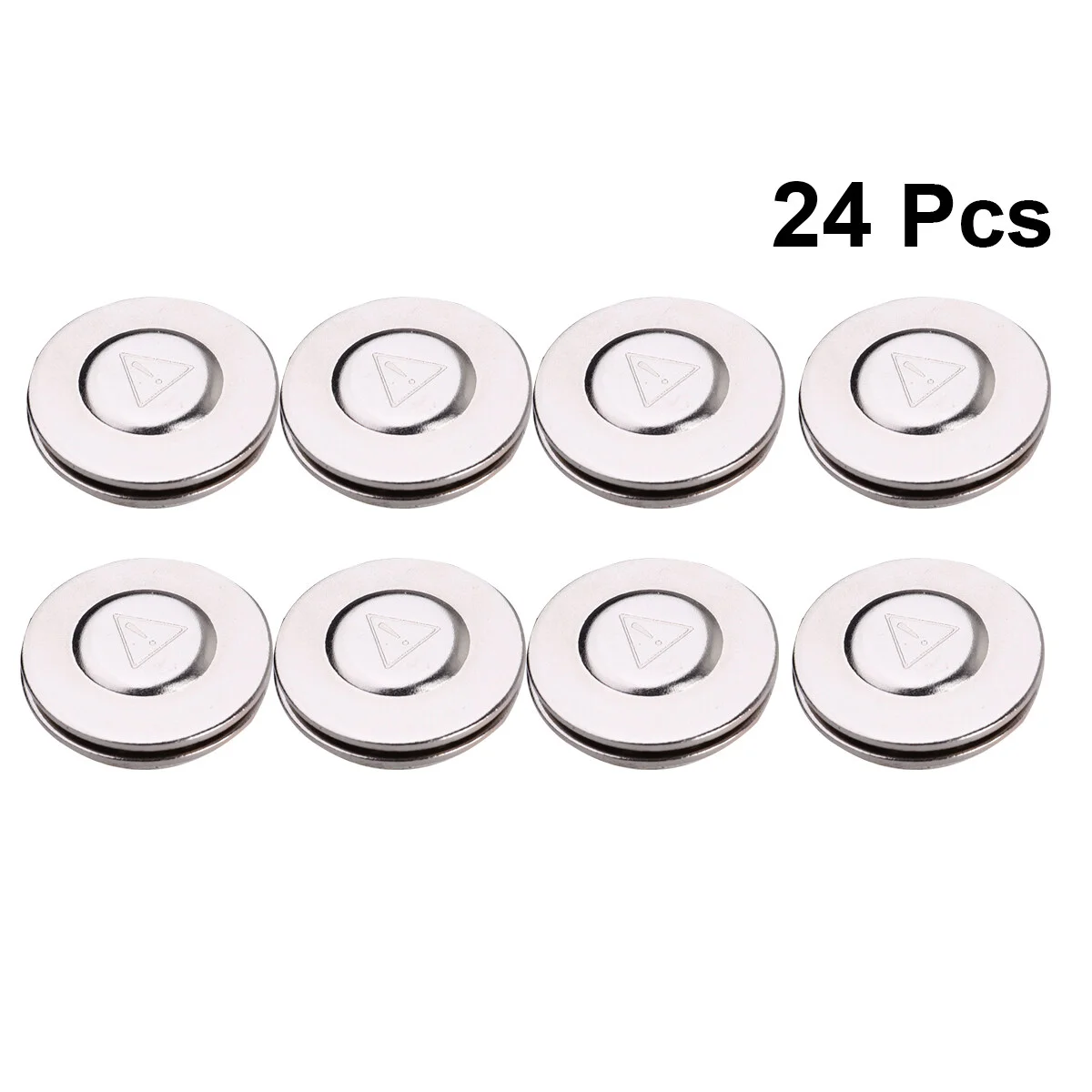 24 Pcs 17mm Round Alloy Magnetic Snap Brooch Pin Colorful Scarf Clasp Snap Buttons for Costume Fun Badge Party Decoration