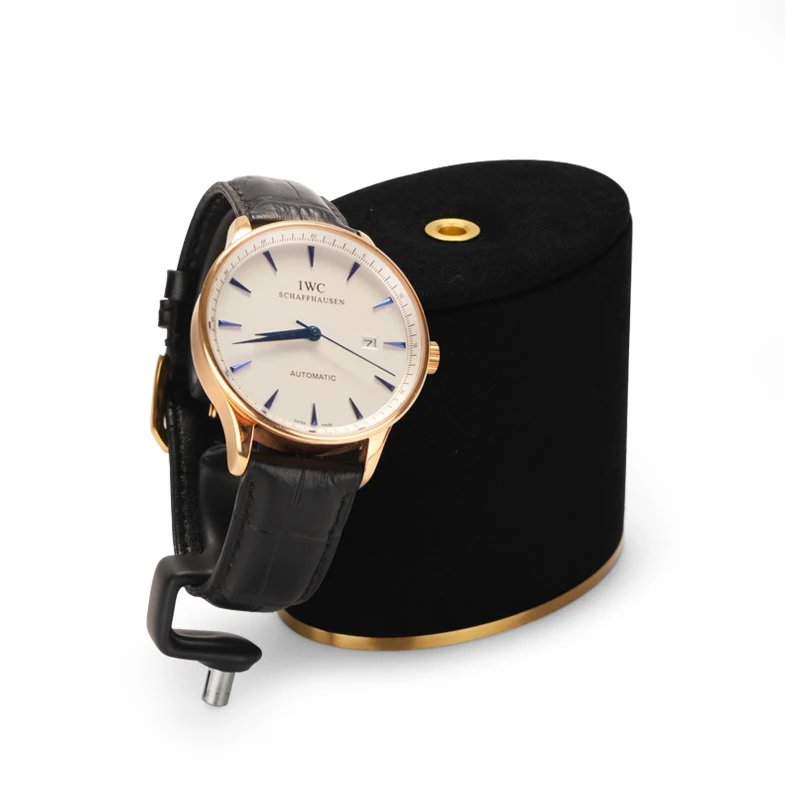 Black Light Luxury Jewelry Display Stand Earring Ring Watch Stand Oval Metal Stand jewlery organizer