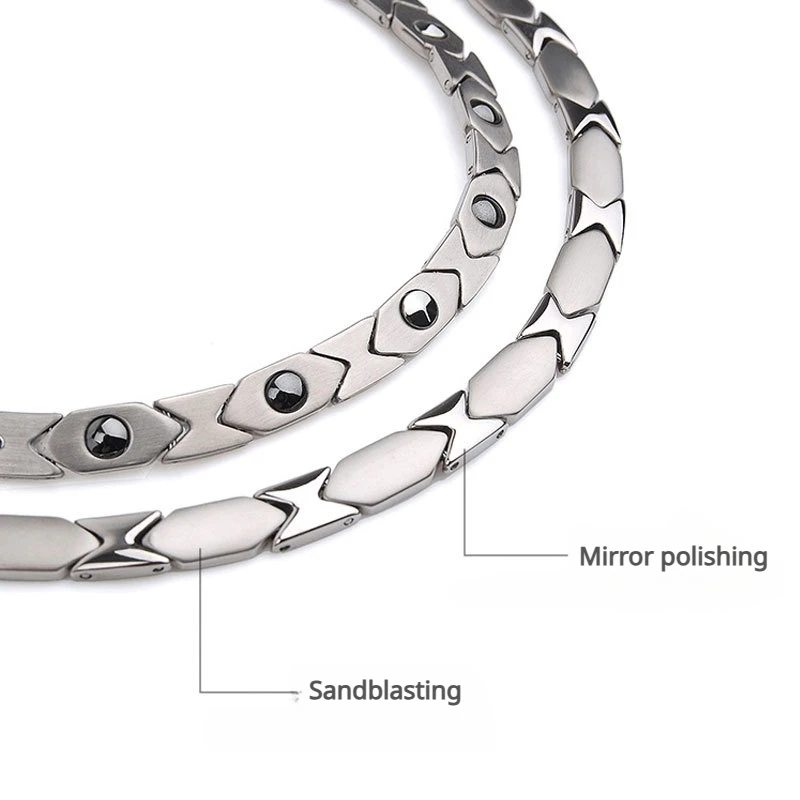 Ожерелье из чистого титана для мужчин и женщин ювелирные изделия титановой стали