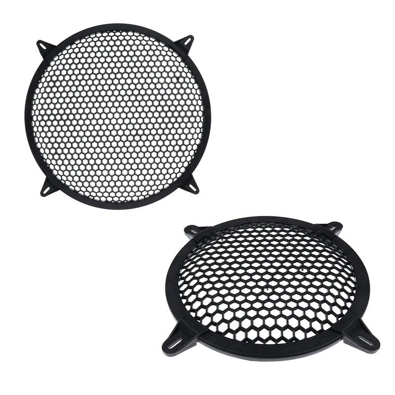 

2 Pcs Subwoofer Grid Car Speaker Amplifier Grill Cover Mesh - 8 Inch & 10 Inch
