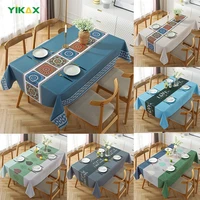 nordic bohemian flower tablecloth decoration dining rectangular tablecloths table cloth wedding folding table party decoration