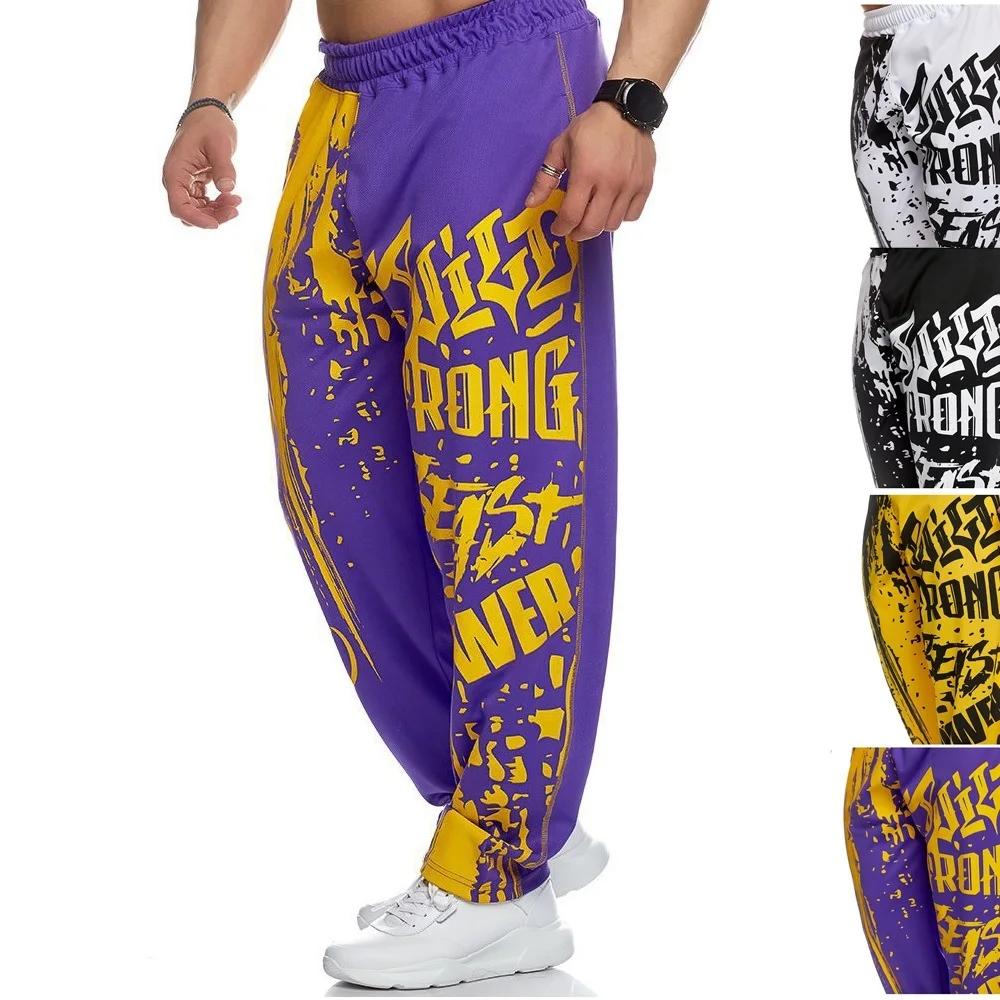 Мужские спортивные брюки полной длины летние легкие леггинсы для бега и фитнеса