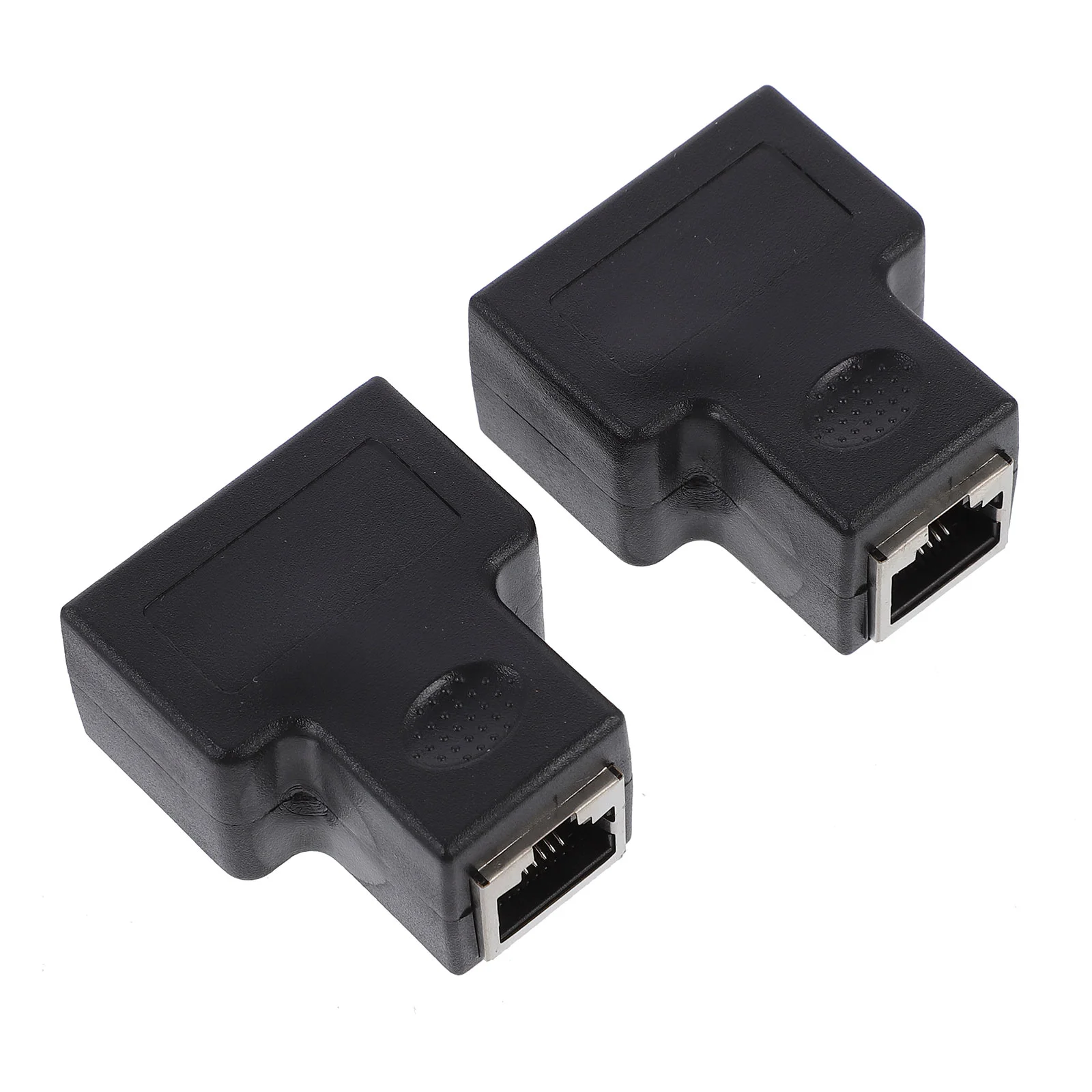 

2 Pcs Network Tee Rj45 Connectors 1 2 Port Ethernet Adapter Sub-line 1 2 Ethernet Socket 3u Gold-plated 1 2 Port Ethernet Plug
