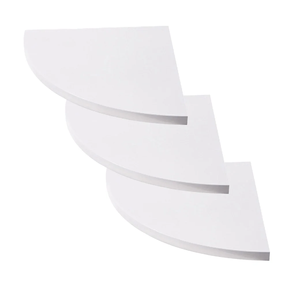 

Corner Shelf Shelves Wall Floating Rack Holder Picture Ledge Modern White Mount Bookshelf Display Organizer