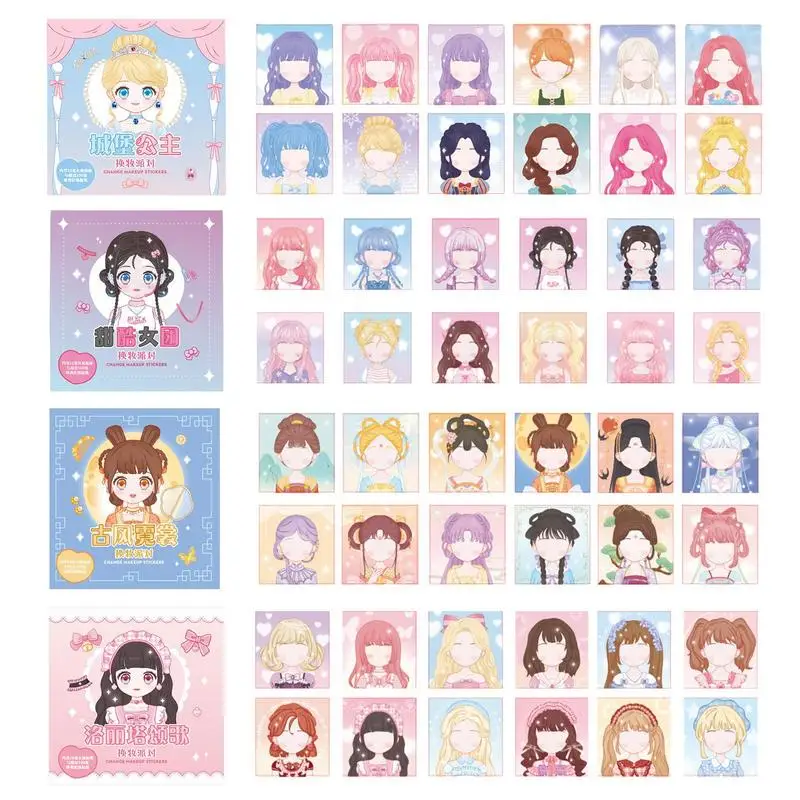 

Change Sticks Books Dress Up Princess Restickable Doll Girls Toys For Fine Motor Skill Education Color And Shape For Painting