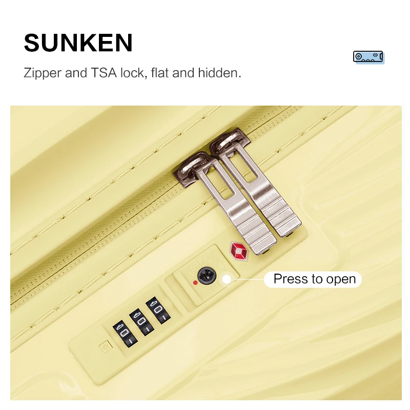 OIWAS Travel Suitcase For Men 20 Inch Rolling Silent Spinner Wheels Trolley Women Luggage Bag PC Material Fashion Traveling Case