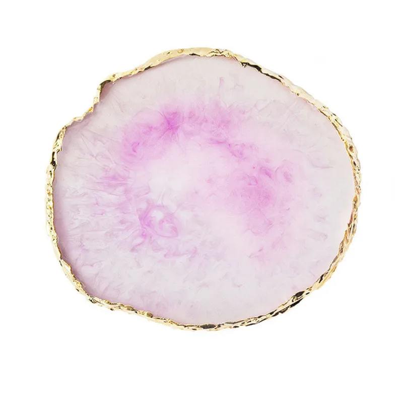 6 цветов Круглый полимер агат камень палитра ногтей демонстрация дизайна полка