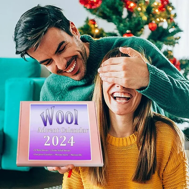 Адвент Обратный отсчет Тема Вязания Календарь 2024 Рождественский календарь