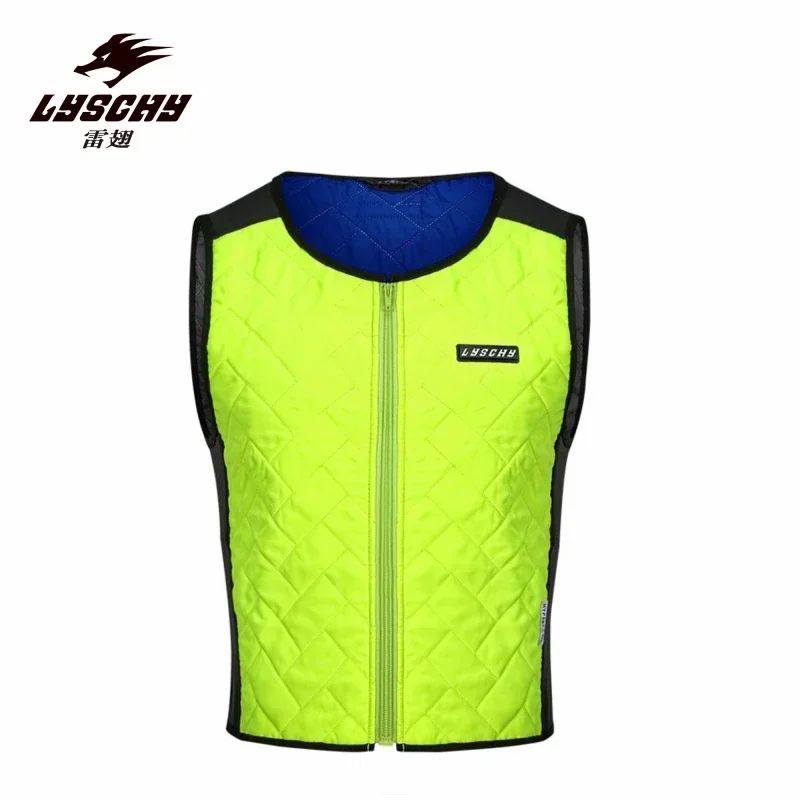 Летняя куртка LYSCHY для езды на мотоцикле флуоресцентный зеленый жилет холодной и
