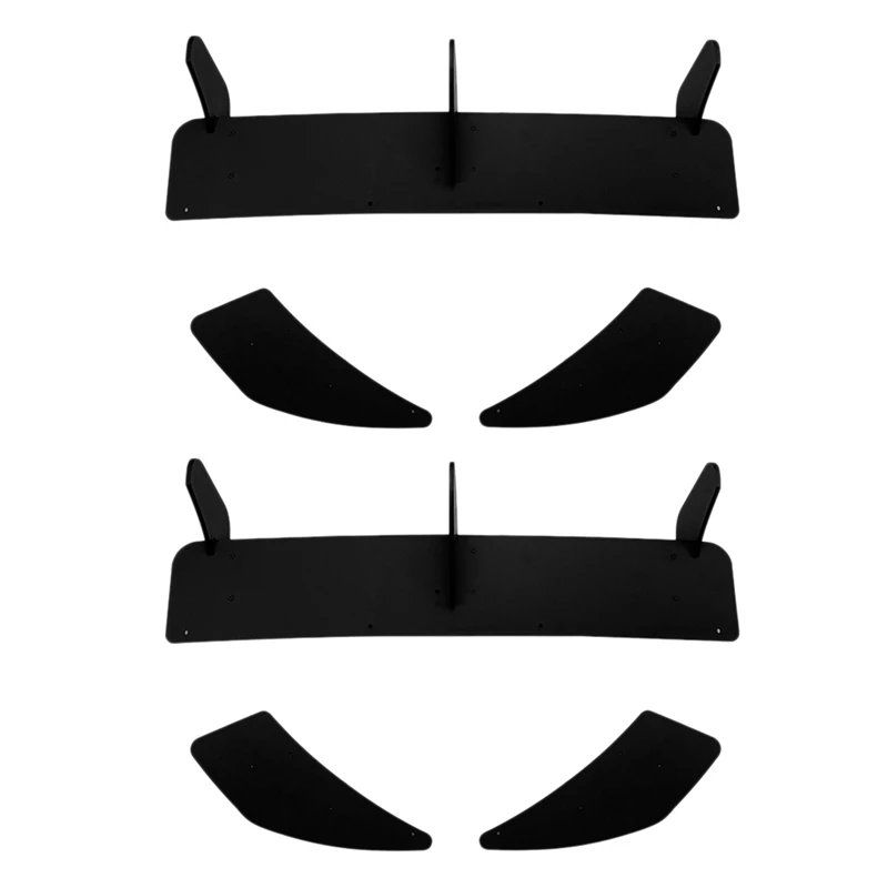 6X для Golf 7R 7 R 2013-2016 глянцевый черный рассеиватель заднего бампера