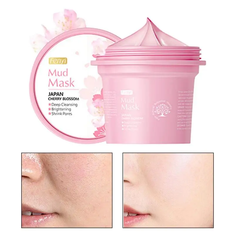 

Face Clay Cherry Blossoms Facial Masque For Girls Facial Masque Mud Cleaning Clay Masque For Moisturizing Mild Deep Cleansing