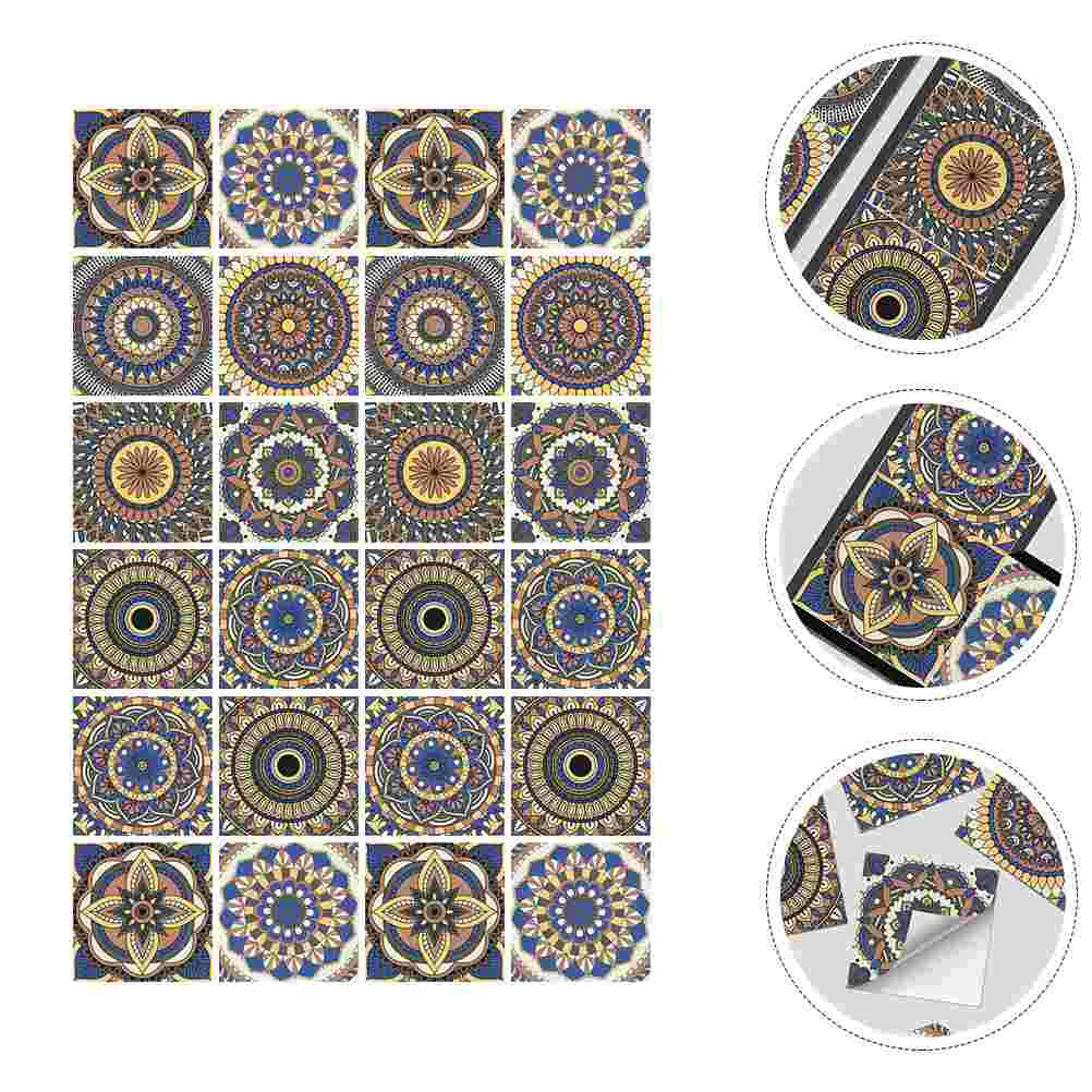 

Tile Sticker Decals Kitchen Bathroom Home Floor Tiles Cupboard Backsplash Stick Adhesive Decorative Removable Home decor