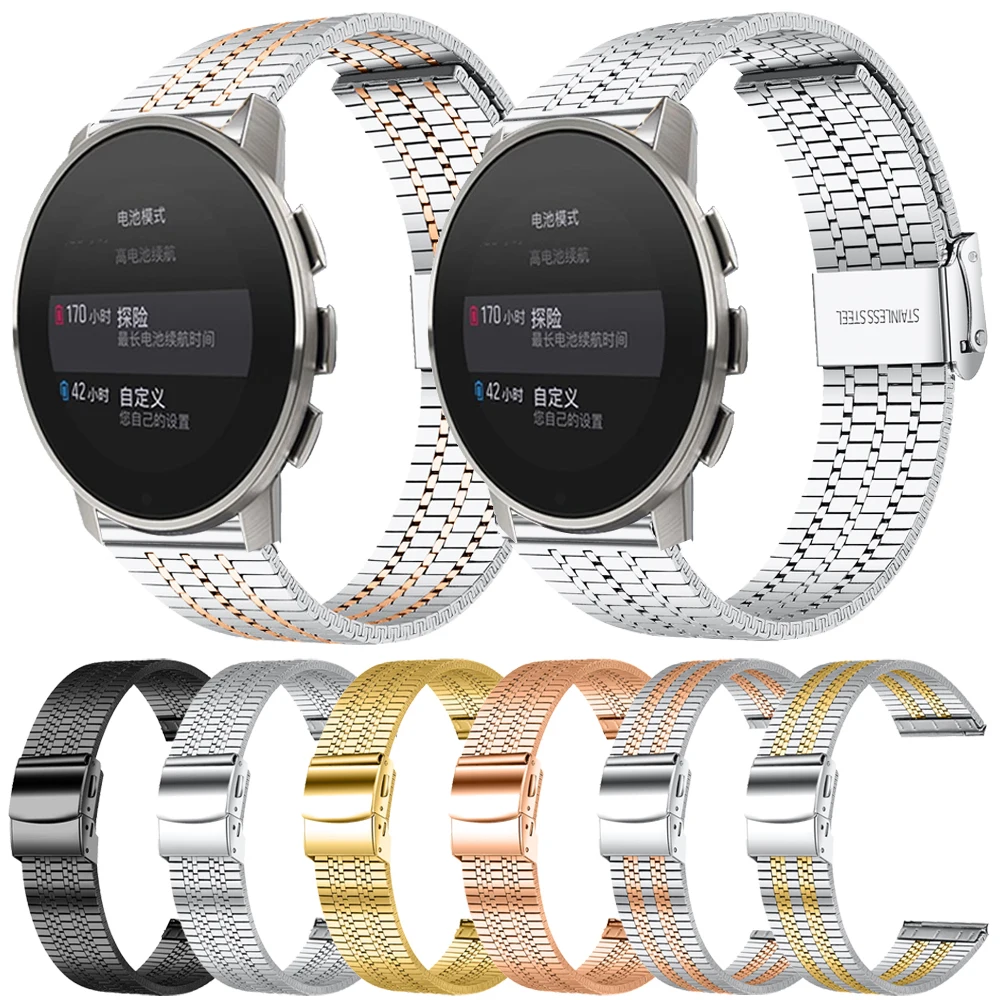

Replaceable Strap For SUUNTO 9 PEAK Metal Stainless Steel Watch Band For SUUNTO 3 20mm 22mm Belt Bracelet Wristbands Accessories