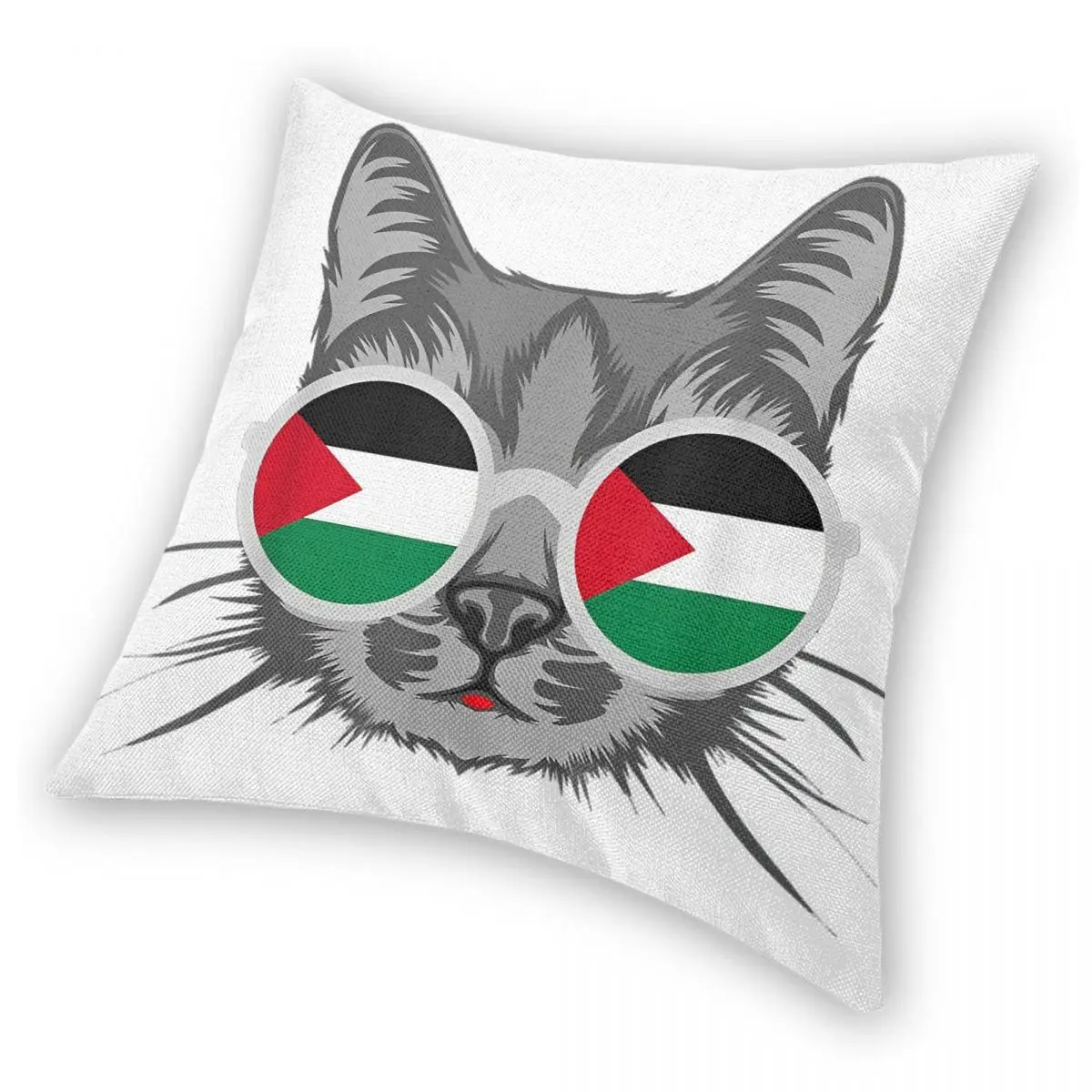 Флаг Палестины Палестинский кот Газа наволочка с принтом ткань подарочная для