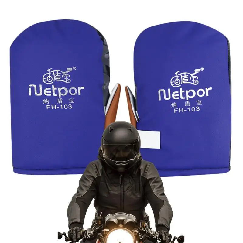 

Зимние мотоциклетные перчатки, водонепроницаемые ветрозащитные перчатки для верховой езды, теплые бархатные перчатки для электромобилей и мотоциклов