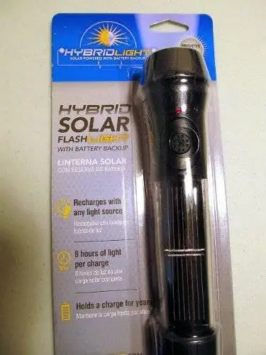 

Light Solar Flashlight, 40 Lumens
