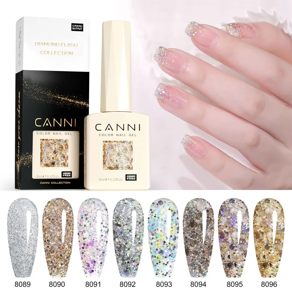 Гель-лак для ногтей Hema Free CANNI, 9 мл, супер глянцевый ромбовидный верхний слой, полуперманентный замачиваемый УФ-светодиод, великолепный блестящий гель-лак (art.: 3920c94f45274) - 3920c94f45274