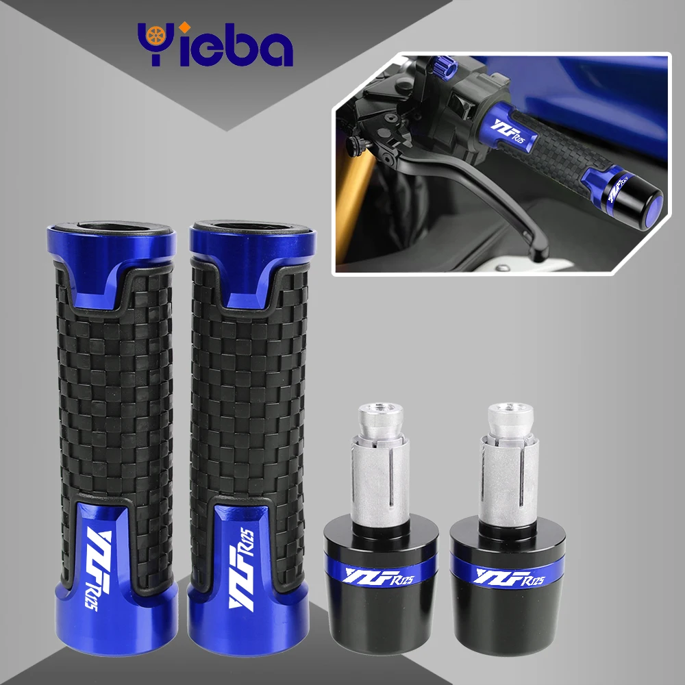

For YAMAHA YZFR125 YZFR 125 2008 2009 2010 2011 Motorcycle Weight Accessories Handlebar Grips Caps Anti Vibration Silder Plug