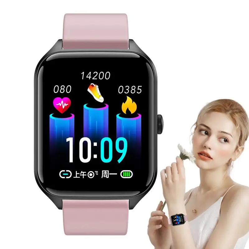 

A9 Smart Watch Pedometer Smart Watch 1.83in HD Display Heart Rate Blood Glucose Monitoring Watch Waterproof Magnetic Charging