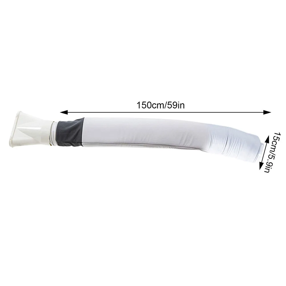 

Insulated AC Cover Duct Hose Wrap 150*15cm 1PC Adjustable Air Conditioner Parts Oxford Cloth Portable Universal