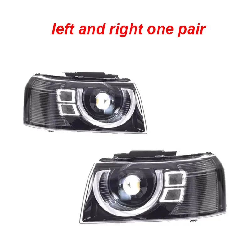 

Автомобильные фары для Land Rover Freelander 2 2007-2015, стиль Defender, полностью светодиодные, модернизированные DRL, указатели поворота, комплект аксессуаров для фар