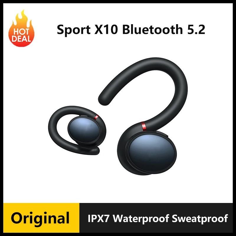 

Оригинальные спортивные наушники X10 Bluetooth 5,2, спортивные вращающиеся наушники с глубокими басами, IPX7 водонепроницаемые спортивные наушники с защитой от пота