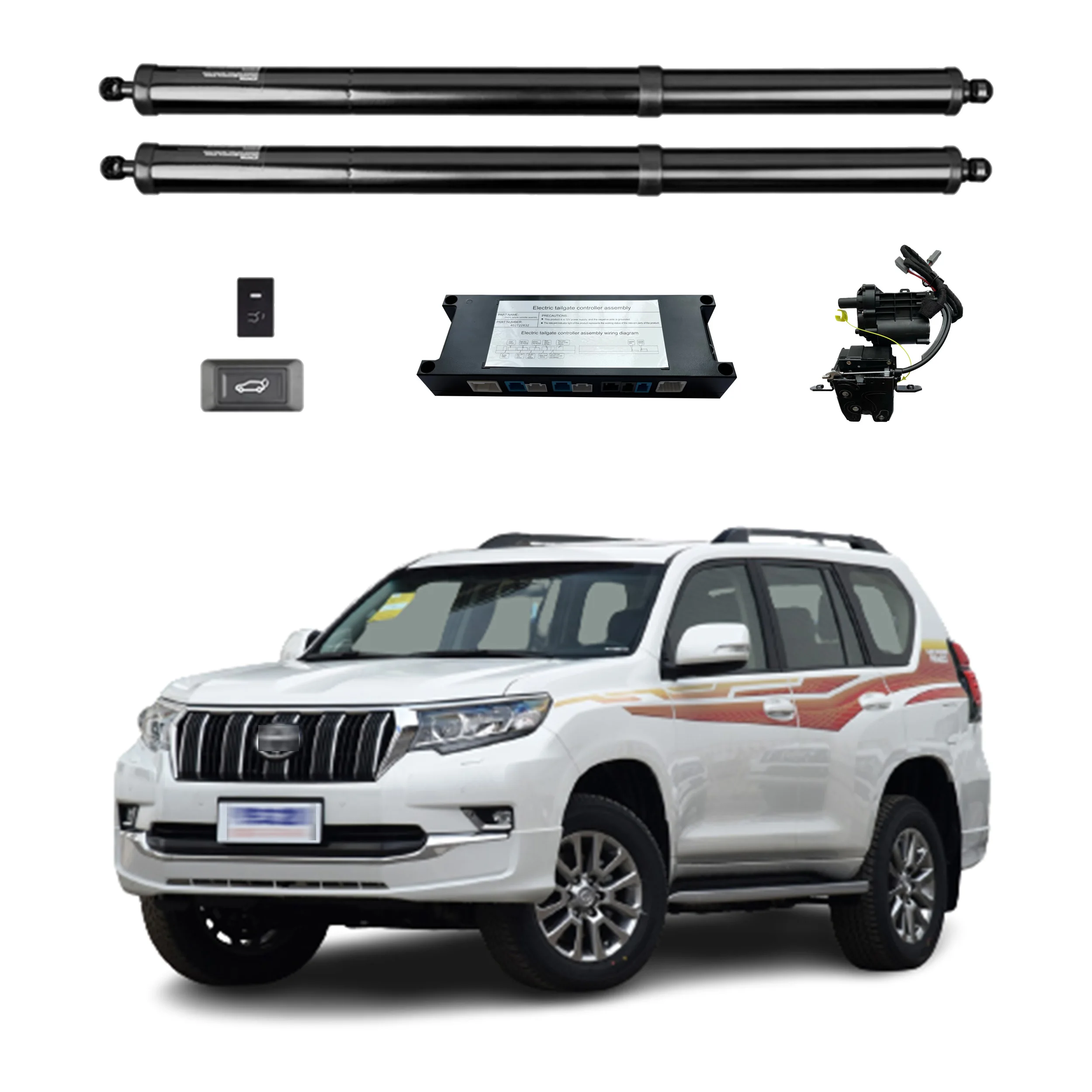 

For Toyota Prado 2010+ Smart Power Tailgate Rear Door Auto Trunk Remote Control Hands-Free Foot-Activated Optional Soft-close