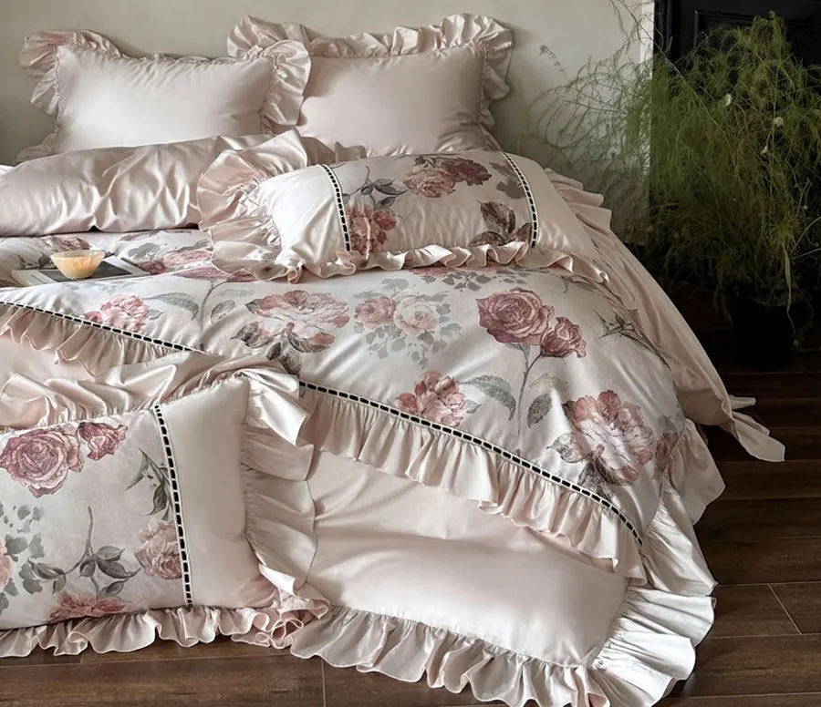 Элегантный комплект постельного белья fairyfair с цветами розы полноразмерный
