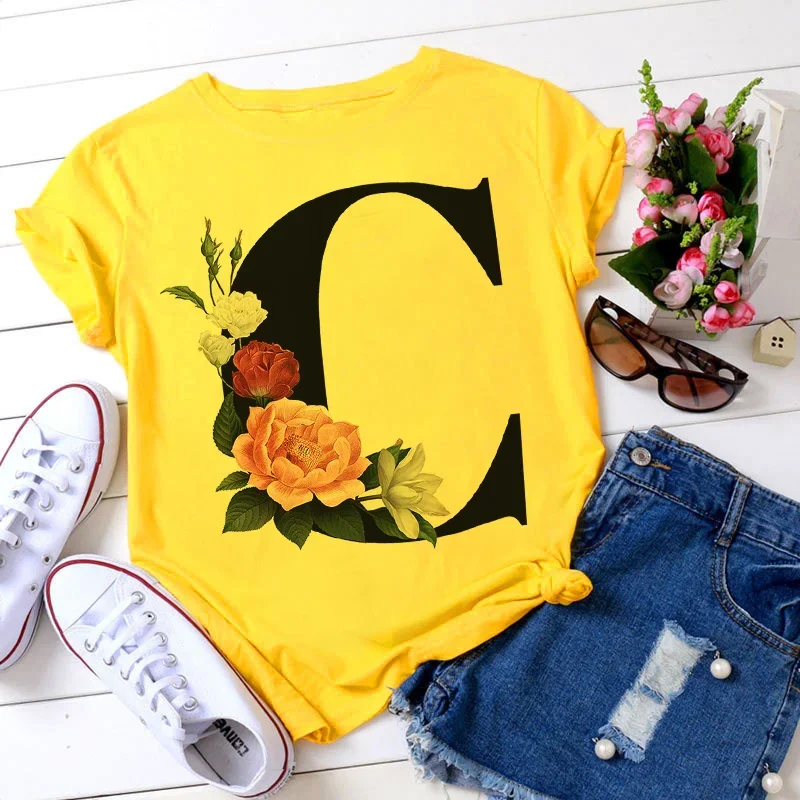 Женская Летняя Повседневная Элегантная Свободная Футболка В Корейском Стиле