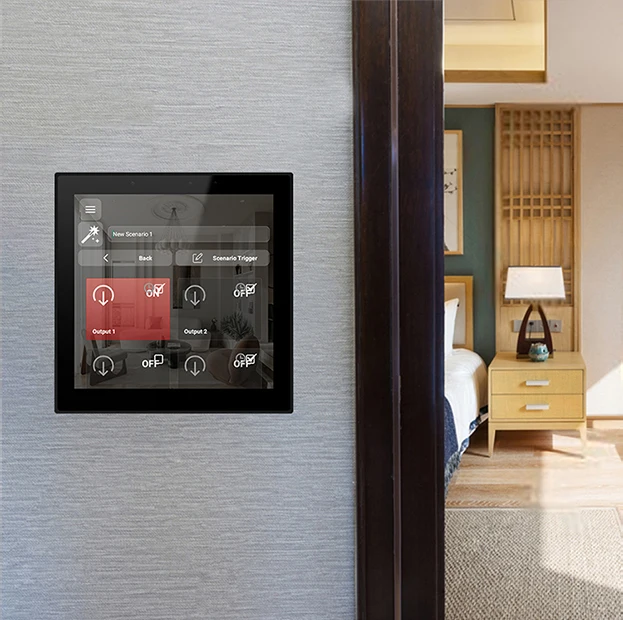 Фото Планшет Sunworld 4 дюйма KNX с трансивером Onsemi для автоматизации умного дома и управления отелями №3
