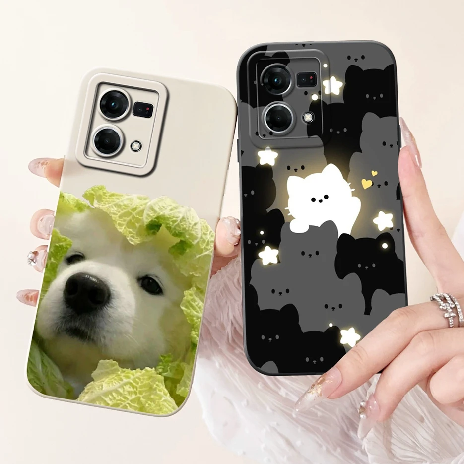 Для Oppo F21 Pro 4G Φ F21Pro CPH2363 Милая панда мультяшная Обложка мягкая силиконовая