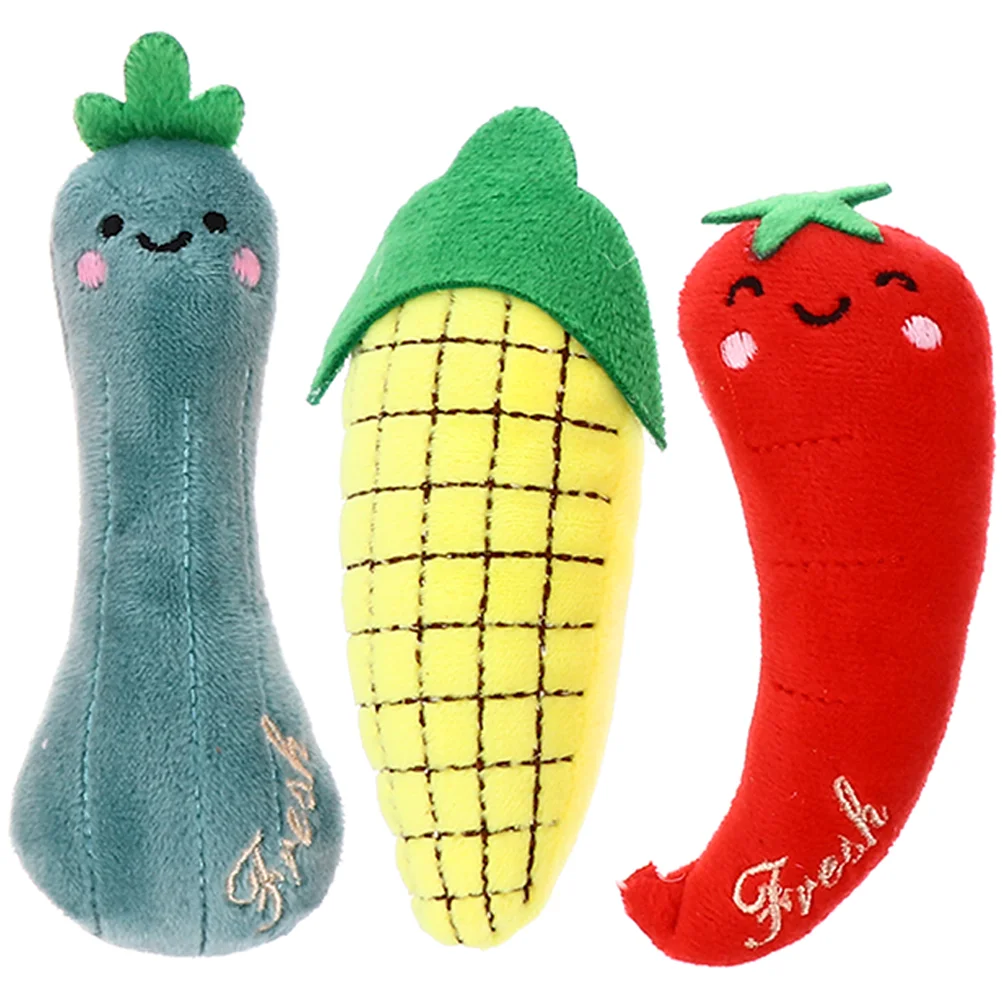 

3pcs Cat Catnip Toys Plush Catnip Toys Cat Teasing Toys Indoor Pet Supplies