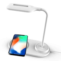 table lamp led 10w qi wireless charging desk lamp flexible touch dimmable reading study office table light