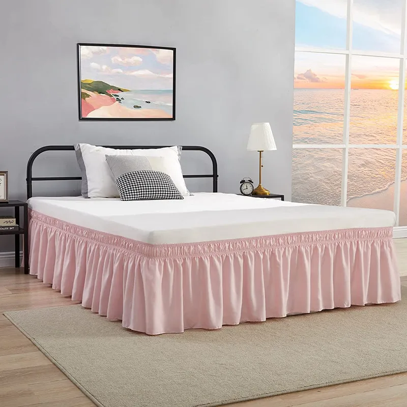 Дешевая Высококачественная 18-дюймовая юбка для кровати с оборками легкая