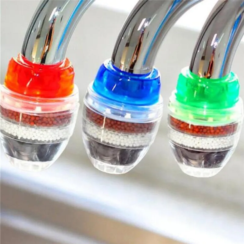 

Blue Red Filtered Crane For Kitchen Pull Out Spray 360 Rotation Water Filter Tap Three Ways Sink Mixer Kitchen Faucet