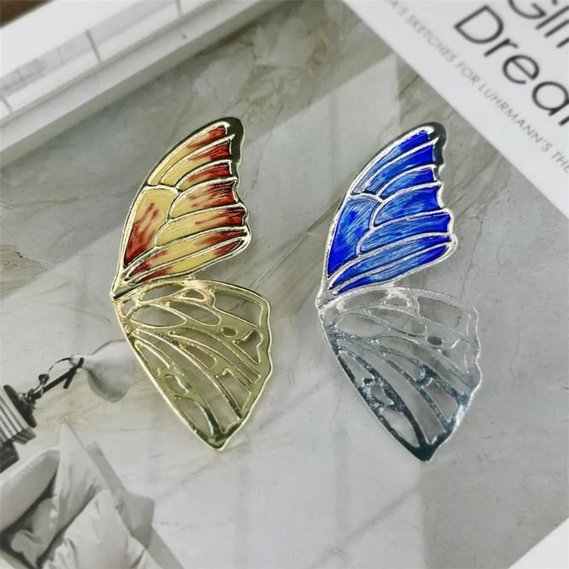 

New Enamel Butterfly Wing Pin Brooches for Women Luxury Insect Enamel Pin Fashion Temperament Coat Collar Pins Accessory Gifts