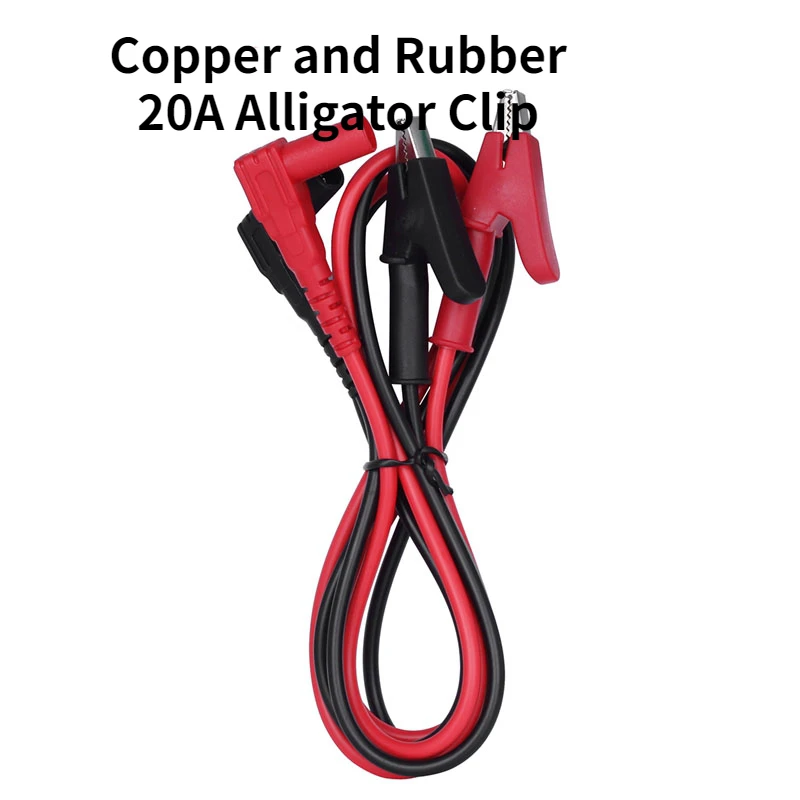 

1 Pair 20A Alligator Clip to Banana Plug Test Cable Lead Connector Dual Probe 35mm Crocodile Clip For Multimeter Measure Tool