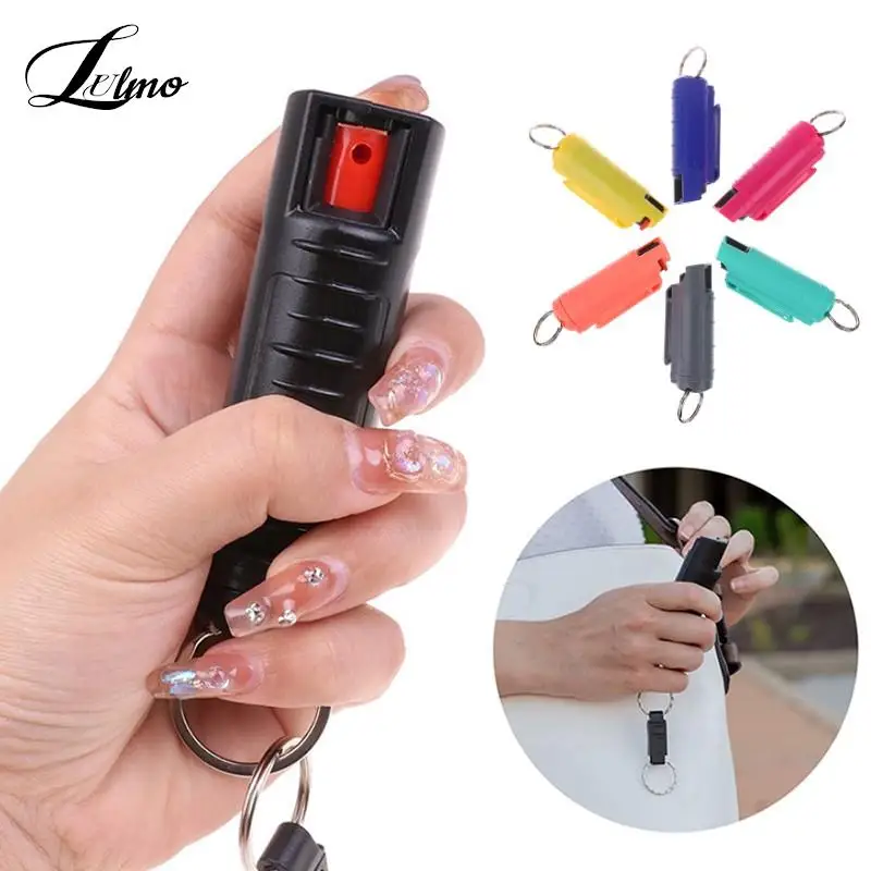 

Empty Pepper Spray Outdoor Mini Portable Safety Protection Self Defense Spray Keychain Wolfproof Lady Car Accessories